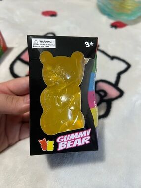 Yellow Gummy Bear Squish Toy